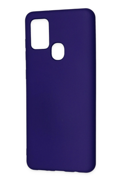 Newface Samsung Galaxy A21S Kılıf Nano içi Kadife Silikon - Mor resmi