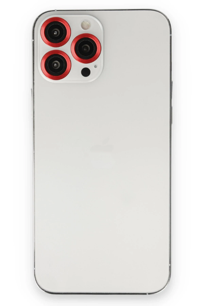 Newface iPhone 13 Pro Max Metal Kamera Lens - Kırmızı resmi