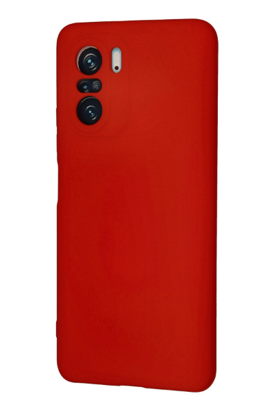 Newface Xiaomi Poco F3 Kılıf Nano içi Kadife Silikon - Kırmızı resmi