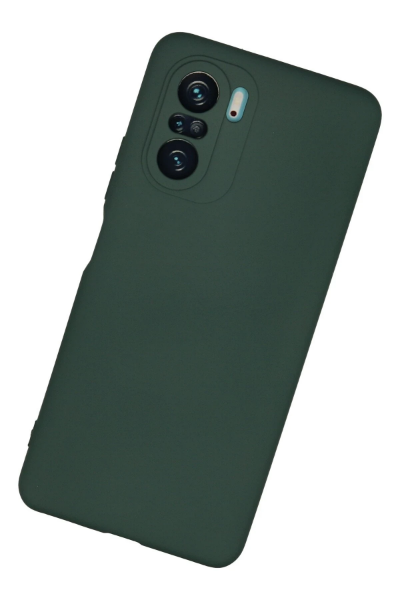 Newface Xiaomi Poco F3 Kılıf Nano içi Kadife Silikon - Koyu Yeşil resmi