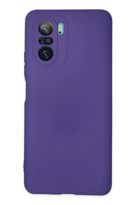 Newface Xiaomi Poco F3 Kılıf Nano içi Kadife Silikon - Mor resmi