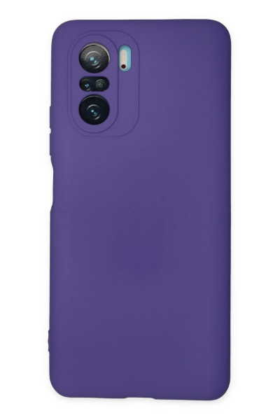Newface Xiaomi Poco F3 Kılıf Nano içi Kadife Silikon - Mor resmi
