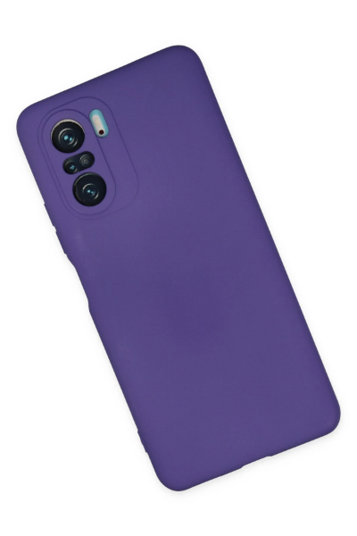 Newface Xiaomi Poco F3 Kılıf Nano içi Kadife Silikon - Mor resmi