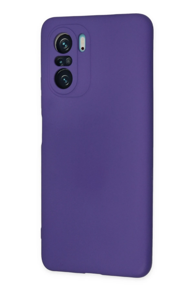 Newface Xiaomi Poco F3 Kılıf Nano içi Kadife Silikon - Mor resmi