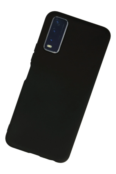 Newface Vivo Y11S Kılıf Nano içi Kadife Silikon - Siyah resmi
