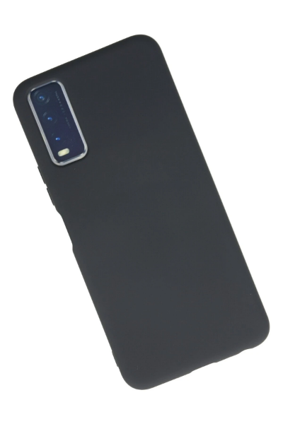 Newface Vivo Y11S Kılıf Nano içi Kadife Silikon - Gri resmi