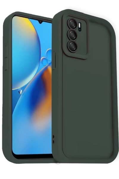 Newface Oppo A16 Kılıf Viera Silikon - Koyu Yeşil resmi