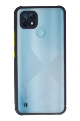 Newface Realme C21 Kılıf Miami Şeffaf Silikon - Lacivert resmi