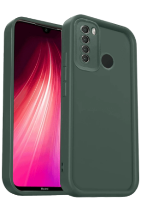 Newface Xiaomi Redmi Note 8 Kılıf Viera Silikon - Koyu Yeşil resmi