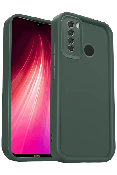 Newface Xiaomi Redmi Note 8 Kılıf Viera Silikon - Koyu Yeşil resmi