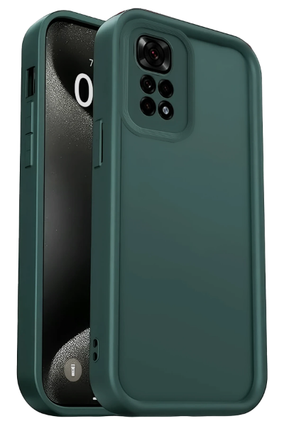 Newface Xiaomi Redmi 10 2022 Kılıf Viera Silikon - Koyu Yeşil resmi