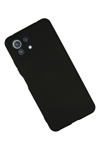 Newface Xiaomi Mİ 11 Lite Kılıf Nano içi Kadife Silikon - Siyah resmi