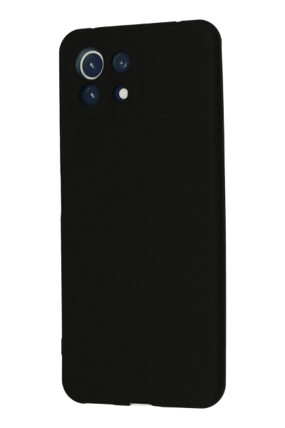 Newface Xiaomi Mİ 11 Lite Kılıf Nano içi Kadife Silikon - Siyah resmi