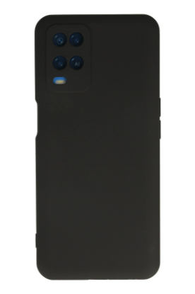 Newface Oppo A54 4G Kılıf Nano içi Kadife Silikon - Siyah resmi