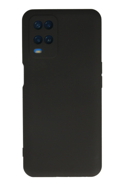 Newface Oppo A54 4G Kılıf Nano içi Kadife Silikon - Siyah resmi