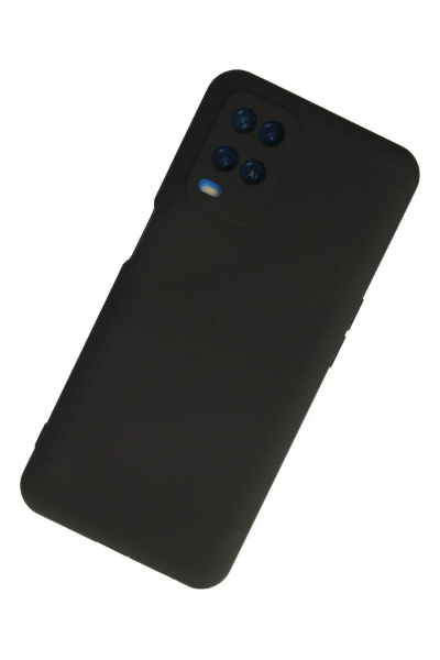 Newface Oppo A54 4G Kılıf Nano içi Kadife Silikon - Siyah resmi