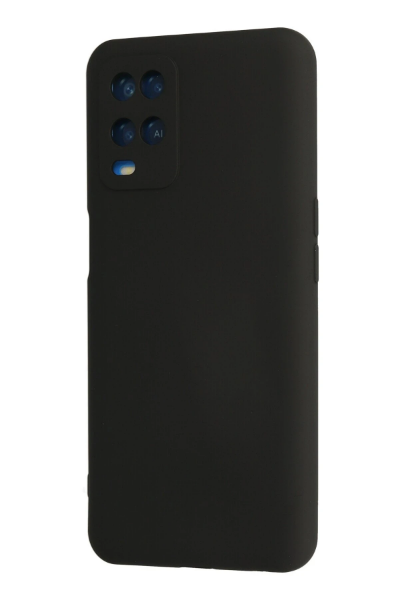 Newface Oppo A54 4G Kılıf Nano içi Kadife Silikon - Siyah resmi
