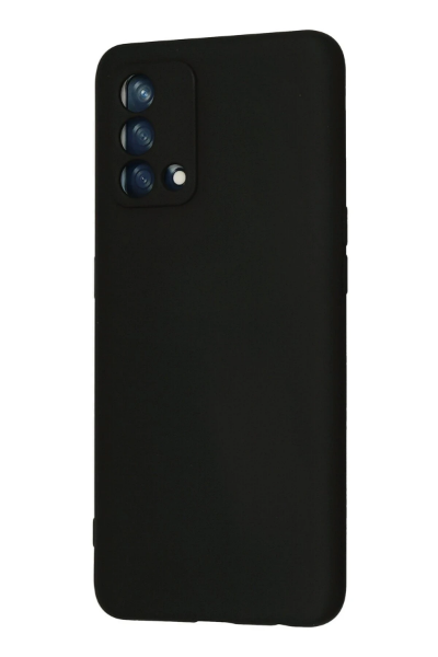 Newface Oppo A74 4G Kılıf Nano içi Kadife Silikon - Siyah resmi