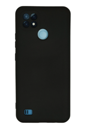 Newface Realme C21 Kılıf Nano içi Kadife Silikon - Siyah resmi