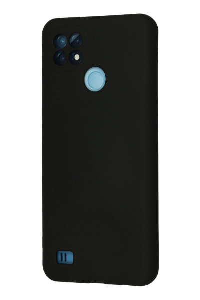 Newface Realme C21 Kılıf Nano içi Kadife Silikon - Siyah resmi