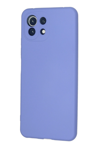 Newface Xiaomi Mİ 11 Lite Kılıf Nano içi Kadife Silikon - Lila resmi