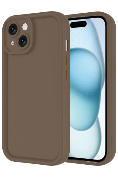 Newface iPhone 14 Kılıf Viera Silikon - Kahverengi resmi