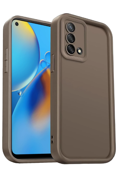 Newface Oppo A74 4G Kılıf Viera Silikon - Kahverengi resmi