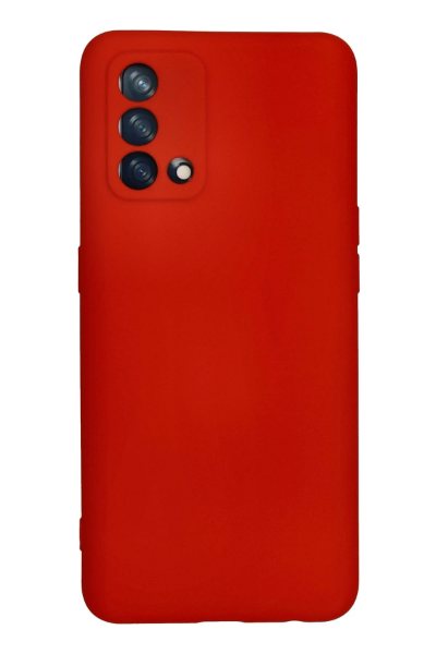 Newface Oppo A74 4G Kılıf Nano içi Kadife Silikon - Kırmızı resmi