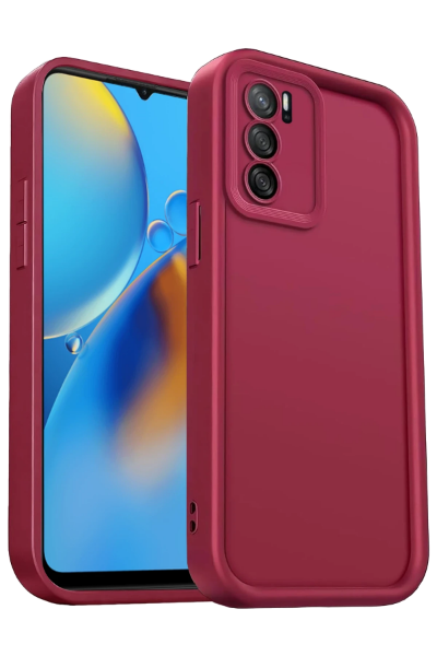Newface Oppo A16 Kılıf Viera Silikon - Bordo resmi