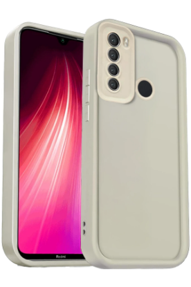 Newface Xiaomi Redmi Note 8 Kılıf Viera Silikon - Krem resmi