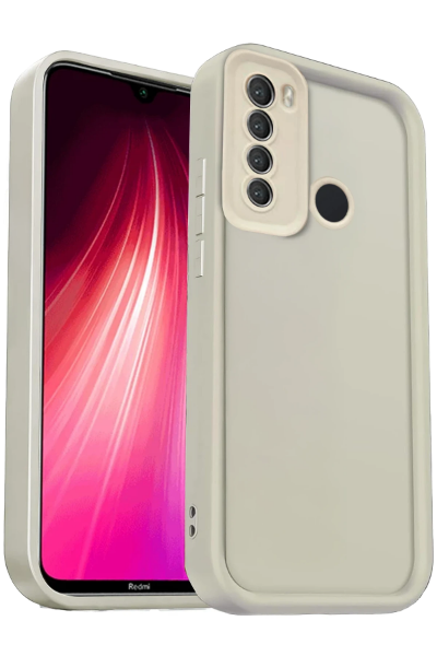 Newface Xiaomi Redmi Note 8 Kılıf Viera Silikon - Krem resmi
