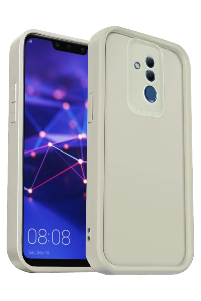 Newface Huawei Mate 20 Lite Kılıf Viera Silikon - Krem resmi
