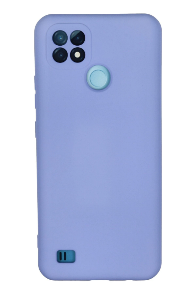 Newface Realme C21 Kılıf Nano içi Kadife Silikon - Lila resmi