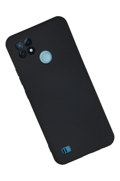Newface Realme C21 Kılıf Nano içi Kadife Silikon - Lacivert resmi