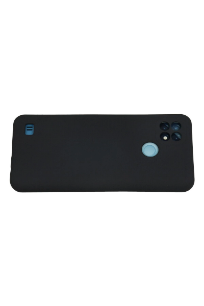Newface Realme C21 Kılıf Nano içi Kadife Silikon - Lacivert resmi