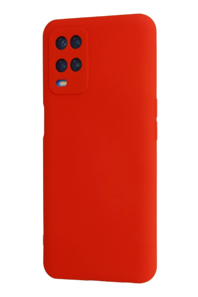 Newface Oppo A54 4G Kılıf Nano içi Kadife Silikon - Kırmızı resmi