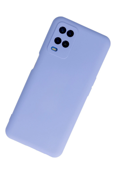 Newface Oppo A54 4G Kılıf Nano içi Kadife Silikon - Lila resmi