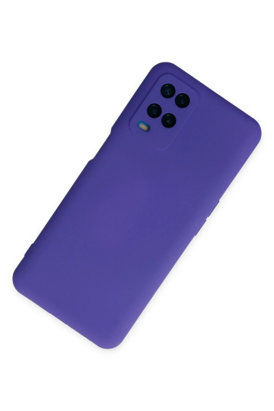 Newface Oppo A54 4G Kılıf Nano içi Kadife Silikon - Mor resmi