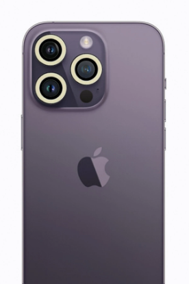 Newface iPhone 12 Pro Max Neon Fosforlu Kamera Lens - Beyaz resmi