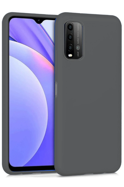 Newface Xiaomi Redmi 9T Kılıf Nano içi Kadife Silikon - Gri resmi