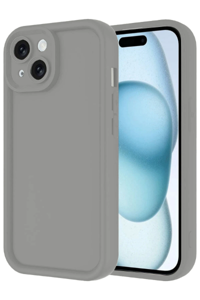 Newface iPhone 14 Kılıf Viera Silikon - Gri resmi