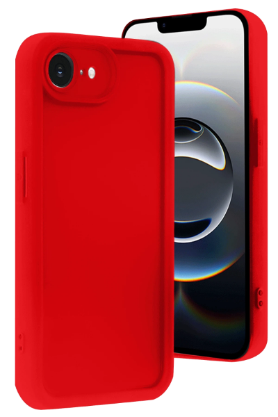Newface iPhone 16E Kılıf Viera Silikon - Kırmızı resmi