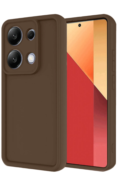 Newface Xiaomi Redmi Note 13 Pro 4G Kılıf Viera Silikon - Kahverengi resmi