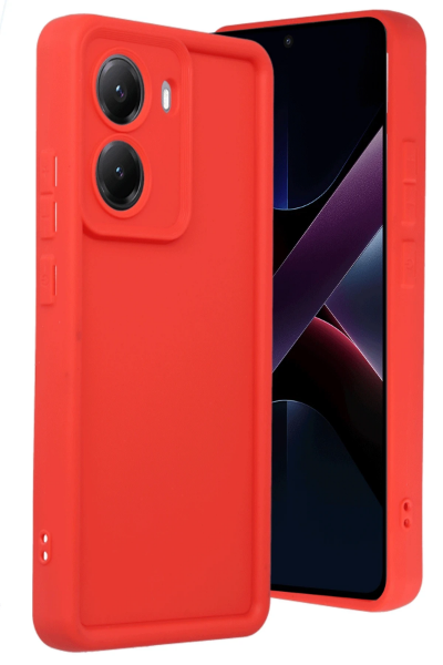 Newface Xiaomi Poco X7 Pro Viera Silikon - Kırmızı resmi