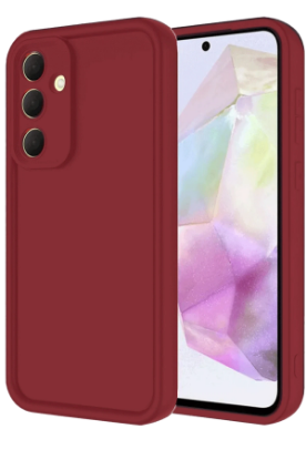 Newface Samsung Galaxy A16 5G Kılıf Viera Silikon - Bordo resmi