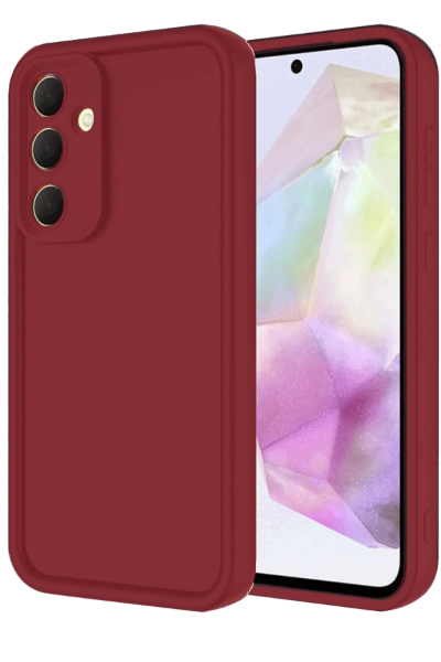 Newface Samsung Galaxy A16 5G Kılıf Viera Silikon - Bordo resmi