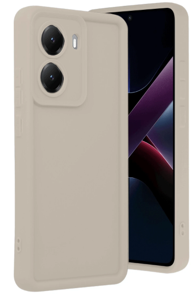 Newface Xiaomi Poco X7 Pro Viera Silikon - Krem resmi