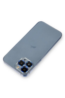 Newface iPhone 12 Pro Metal Kamera Lens Koruma Cam - Mavi resmi