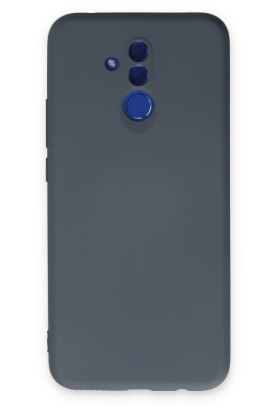 Newface Huawei Mate 20 Lite Kılıf Nano içi Kadife Silikon - Gri resmi