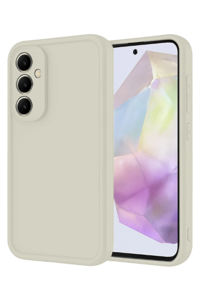 Newface Samsung Galaxy A56 Kılıf Viera Silikon - Krem resmi